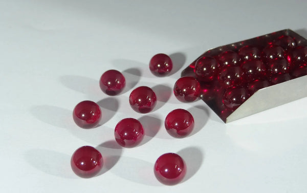 Ruby Ball Size Choice Sphere Shape Lab Created Corundum Gems
